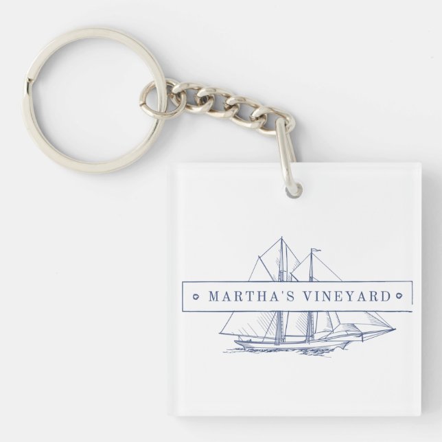 Martha's Vineyard Keychain (Front)