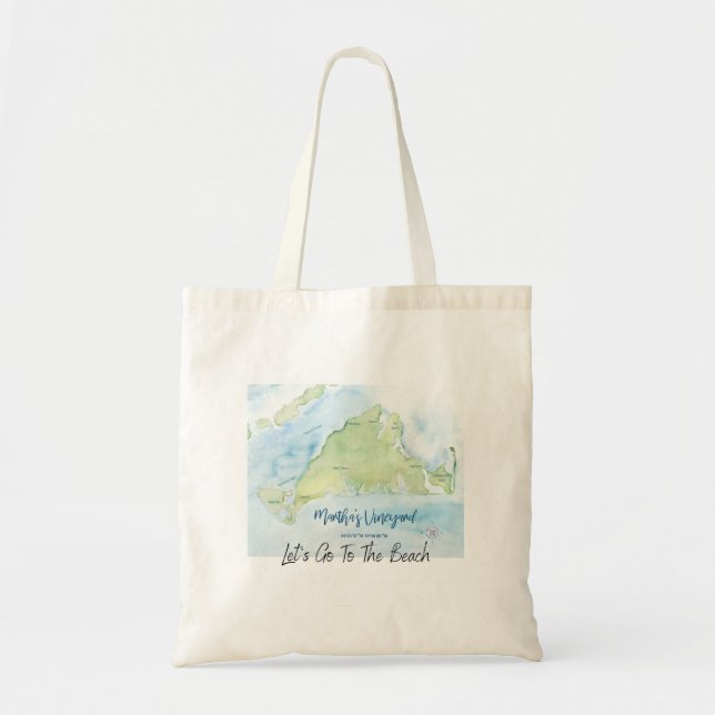 Martha's Vineyard - Let's Go To The Beach  Tote Bag (Front)