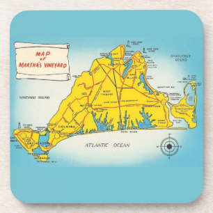 Martha's Vineyard Map Coaster