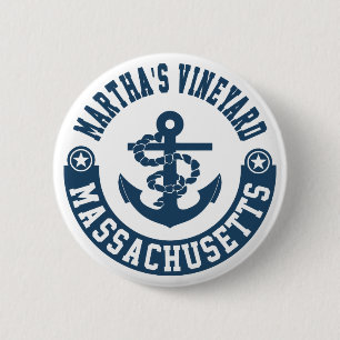 Martha's Vineyard Massachusetts 6 Cm Round Badge
