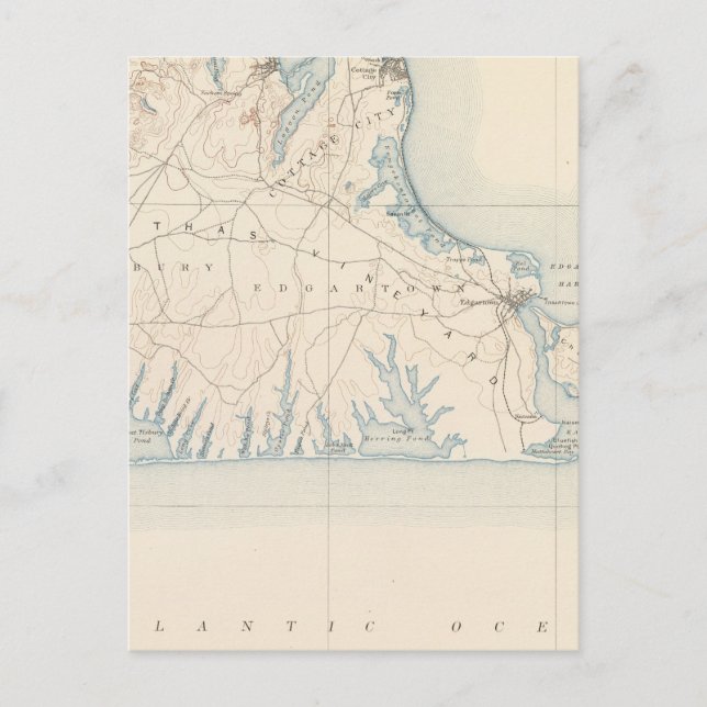 Martha's Vineyard, Massachusetts Postcard (Front)