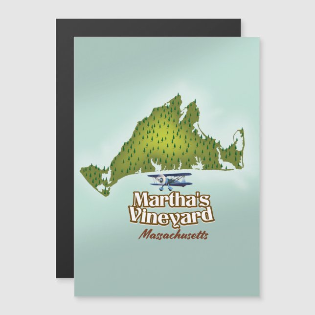 Martha's vineyard Massachusetts travel poster (Front/Back)