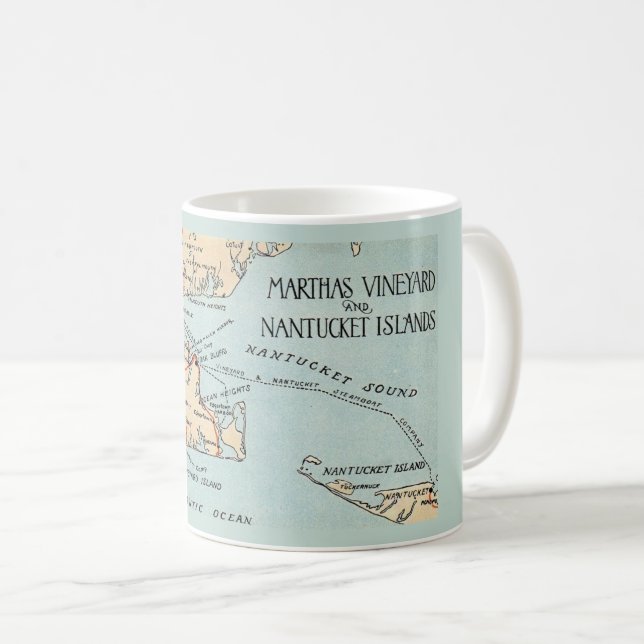Marthas Vineyard Nantucket  Mug (Front Right)