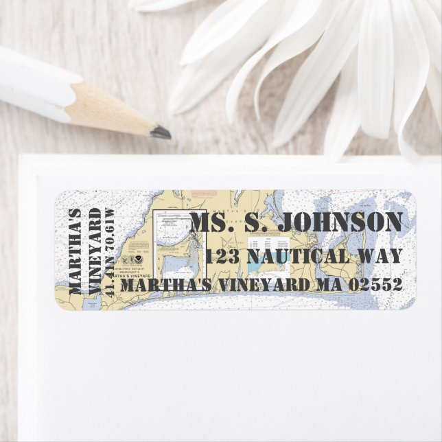 Martha's Vineyard Nautical Navigation Chart (Insitu)