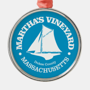 Martha's Vineyard (sloop) Metal Tree Decoration