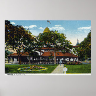 Martha's Vineyard, View of Methodist Poster