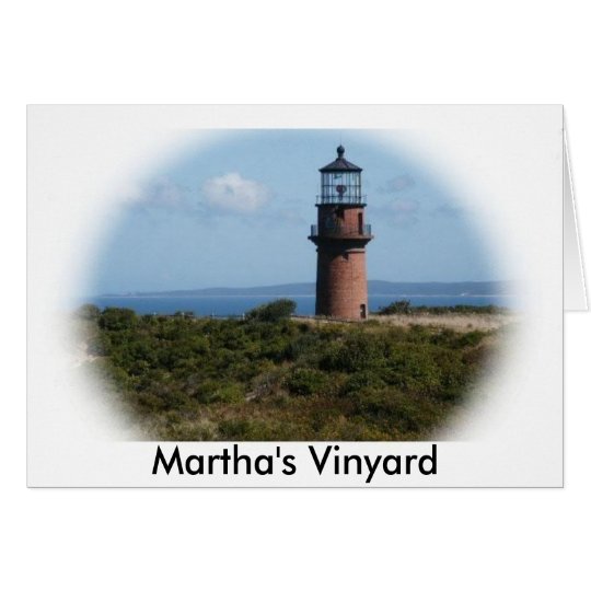 Martha's Vinyard Light House Card