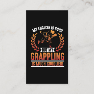 Martial Art Fighting Brazilian Jiu Jitsu Grappling Business Card