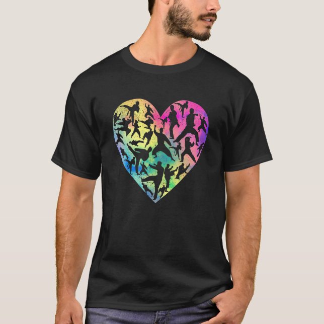 Martial Art Heart Love Training Karate Tae Kwon Do T-Shirt (Front)