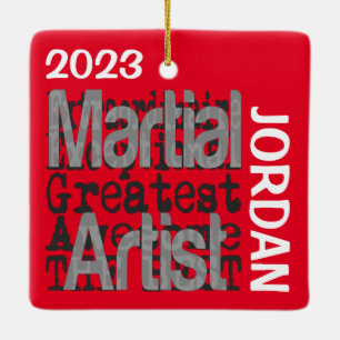 Martial Artist Extraordinaire CUSTOM Ceramic Ornament