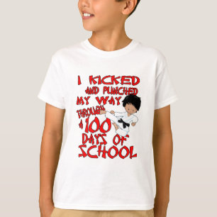 Martial arts 100 days of school T-Shirt