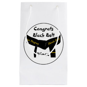 Martial Arts 1st Degree Black Belt Congratulations Small Gift Bag