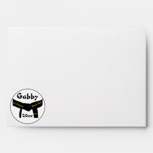 Martial Arts 1st Degree Black Belt Envelopes