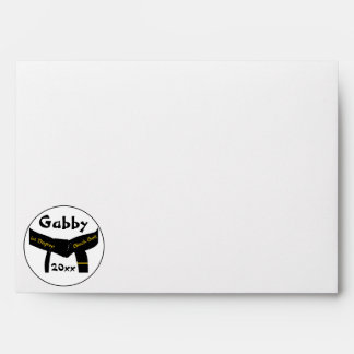 Martial Arts 1st Degree Black Belt Envelopes