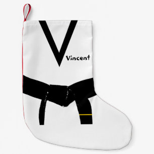 Martial Arts 1st Degree Black Belt Small Christmas Stocking