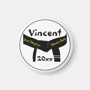 Martial Arts 2nd Degree Black Belt Magnet