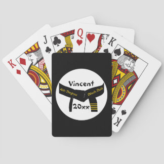 Martial Arts 4th Degree Black Belt Playing Cards