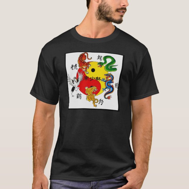 MARTIAL ARTS 5 ANIMALS T-Shirt (Front)