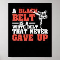 Martial Arts A black belt is a white