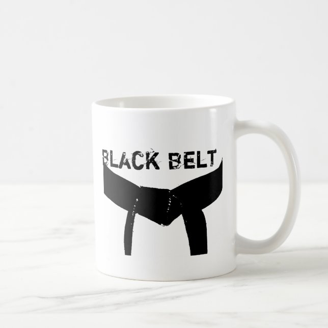 Martial Arts Basic Black Belt Coffee Mug (Right)