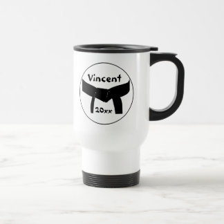 Martial Arts Basic Black Belt Travel Mug