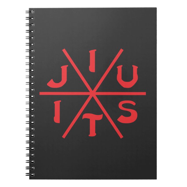 Martial Arts BJJ Brazilian Jiu Jitsu Fighting Notebook (Front)