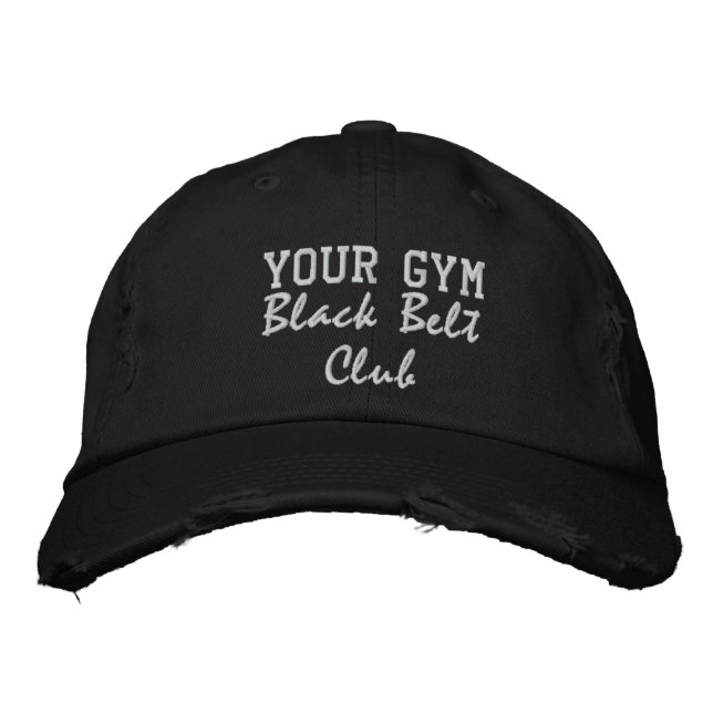 Martial Arts Black Belt Club Cap (Front)