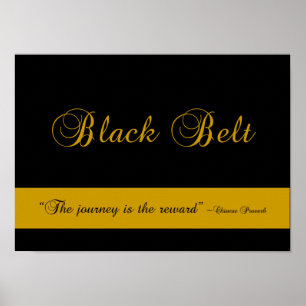 Martial Arts Black Belt Journey Poster Print
