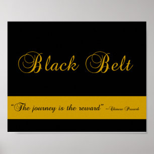 Martial Arts Black Belt Journey Poster Print