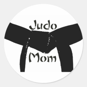 Martial Arts Black Belt Judo Mum Sticker