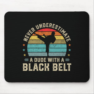 Martial Arts Black Belt Karate Jiu Jitsu Taekwondo Mouse Mat