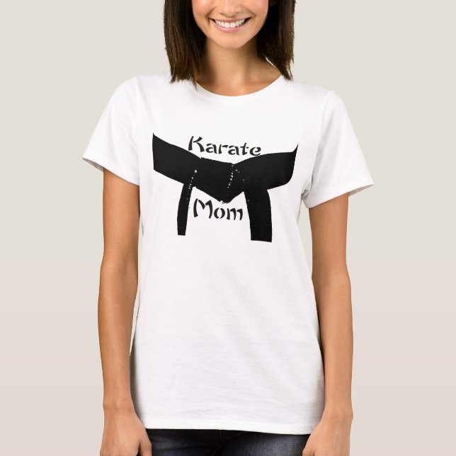 Martial Arts Black Belt Karate Mum T-Shirt (Front)