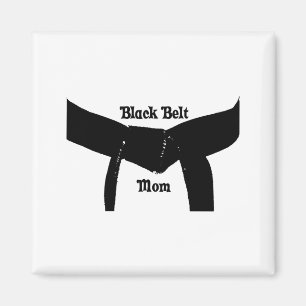 Martial Arts Black Belt Mom T Shirt Magnet