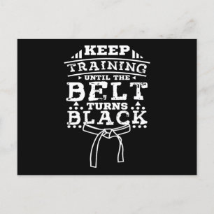 Martial Arts Black Belt Postcard