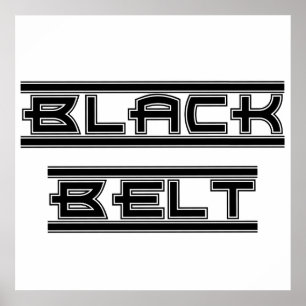 Martial Arts Black Belt Poster