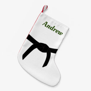 Martial Arts Black Belt Small Christmas Stocking