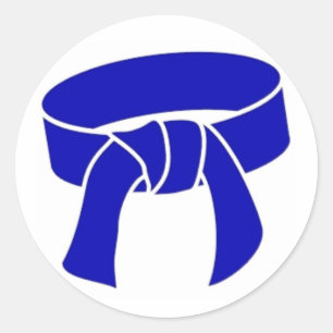 Martial Arts Blue Belt Stickers