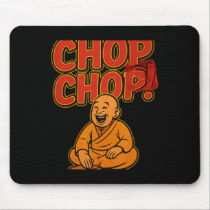 Martial Arts Boxing Humour Chop Chop Cartoon Pries Mouse Mat
