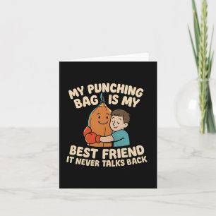 Martial Arts Boxing Punching Bag Best Friend Graph Card