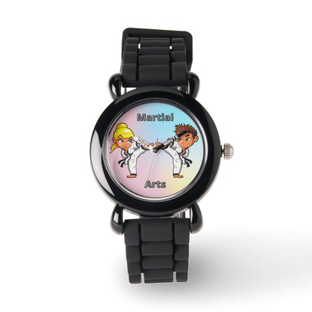 Martial Arts Boy and Girl  Watch (Front)