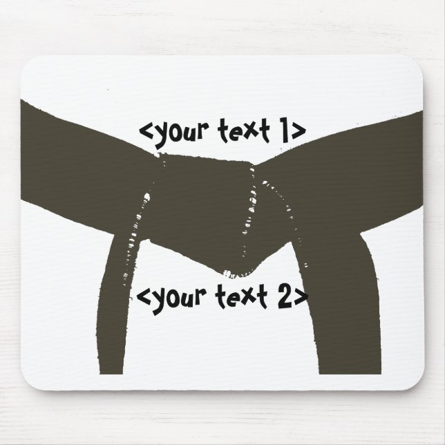 Martial Arts Brown Belt Mouse Mat (Front)