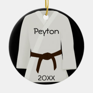 Martial Arts Brown Belt Ornament