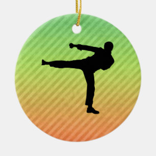 Martial Arts Ceramic Tree Decoration