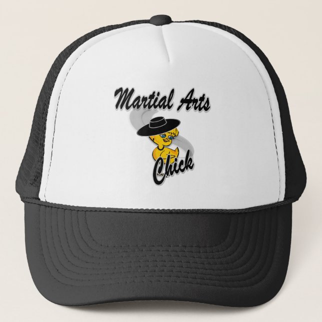 Martial Arts Chick #4 Trucker Hat (Front)