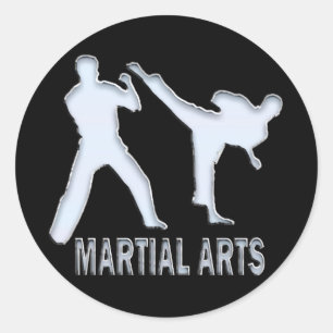 MARTIAL ARTS CLASSIC ROUND STICKER