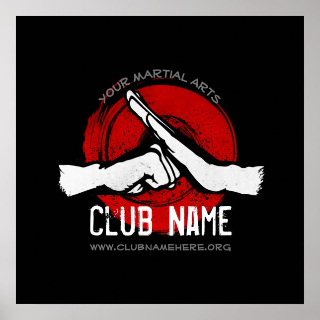Martial Arts Club Poster (Front)