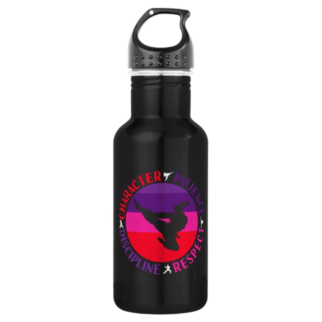 Martial Arts Core Values - Karate 532 Ml Water Bottle (Front)