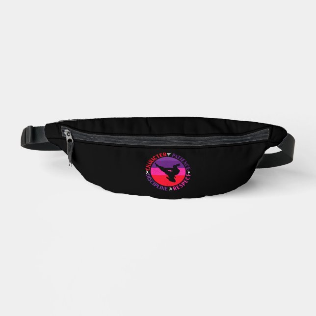 Martial Arts Core Values - Karate Bum Bags (Front)