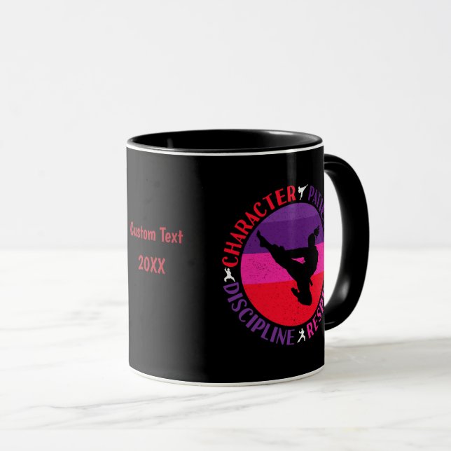 Martial Arts Core Values - Karate Mug (Front Right)