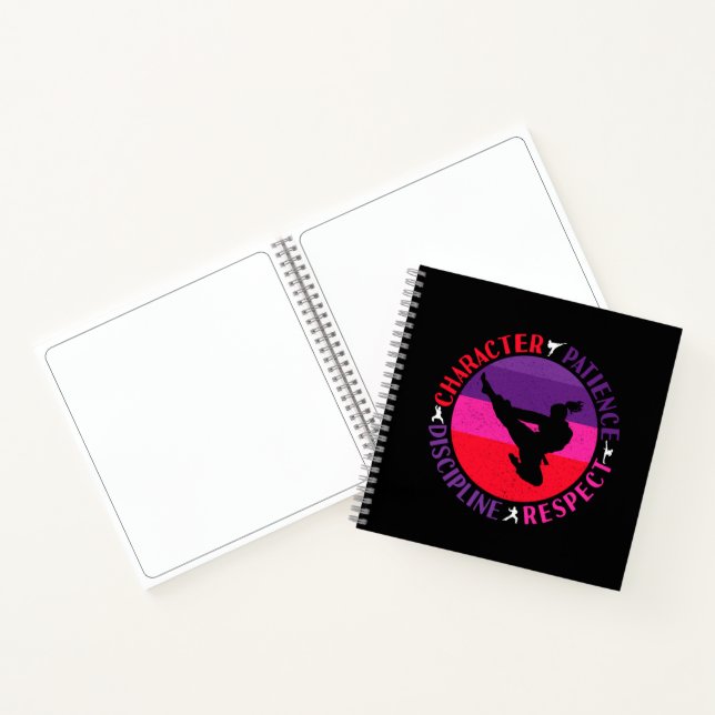 Martial Arts Core Values - Karate Notebook (Inside)